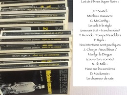Lot De 8 Livres Super Noire : J.P. Bastid-G. McCarthy-T. Kenrick-F. Ryck-J. Charyn-N. De Mille-D. Mackenzie. - Lots De Plusieurs Livres