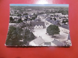 D 18 - Prévéranges - Place De L'église Et Grande Rue - En Avion Au-dessus De... - Préveranges