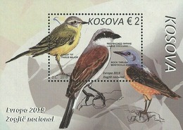 KOSOVO 2019 EUROPA BIRDS Souvenir Sheet ** - 2019