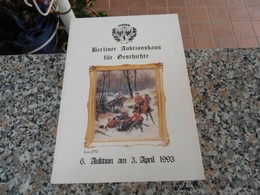Berliner Auktionshaus Fur Geschichte - 3 April 1993 - Guerre 1939-45