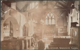 Interior, Grasmere Church, Westmorland, C.1910s - HHH RP Postcard - Grasmere