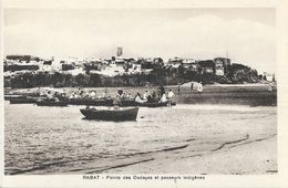 Rabat - Pointe Des Oudayas (ou Oudaïas) Et Passeurs Indigènes - Edition L.M. Casablanca - Carte Non Circulée - Rabat