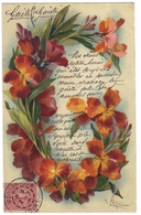 Illustration Illustrateur Carte Fantaisie Fleur Fleurs Alphabet Lettre G Catharina Klein S. 4111 - Klein, Catharina