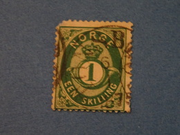 NORVEGE 1871 Classique  Dentelure Abimé - Used Stamps