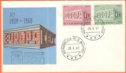 CITTA' DEL VATICANO - VATICAN CITY - 1969 - Europa CEPT - FDC - Filagrano Gold Seta - 1969