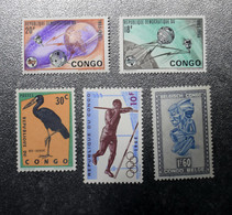 CONGO  Rep.  STAMPS  1965-->  MNH   ~~L@@K~~ - Verzamelingen