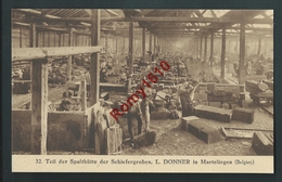 Delcampe - Martelange. Martelingen.  Atelier De Fabrication Ardoisière. L. Donner Ouvriers Ardoisiers. - Martelange