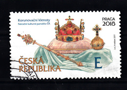 Ceska Republika 2017 Mi Nr 913: Kroonjuwelen , Waarde E - Used Stamps