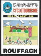 Cpm 6820292 Semaine Fédérale Internationale Du Cyclotourisme Rouffach 1992 - Rouffach