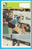 DUBRAVKA FABRI Table Tennis ... Yugoslavia Svijet Sporta - Autograph Card Tennis De Table Tischtennis Tenis De Mesa - Tafeltennis