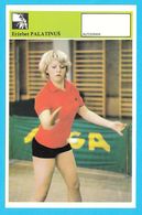 ERZEBET PALATINUS - Table Tennis ... Yugoslavia Old Card Svijet Sporta - Autograph Card * Tennis De Table Tischtennis - Tennis De Table