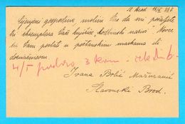 IVANA BRLIC MAZURANIC Rukom Ispisana I Potpisana Dopisnica * Putovala 1937. Slavonski Brod * Croatia Original Autograph - Scrittori