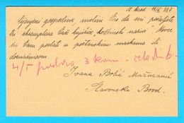 IVANA BRLIC MAZURANIC Rukom Ispisana I Potpisana Dopisnica * Putovala 1937. Slavonski Brod * Croatia Original Autograph - Schriftsteller