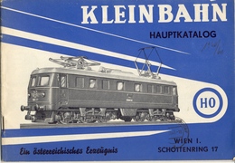 Catalogue KLEINBAHN 1960 HO - EIN ÖSTERREICHISCHES ERZEUGNIS - Allemand