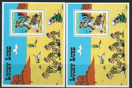 [30] Variété : BF N° 55 Lucky Luke Impression Doublée + Normal ** - Unused Stamps