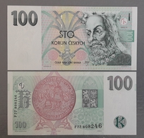 CZECH REPUBLIC  100 Korun 1997 UNC Prefix F  P-18 - República Checa