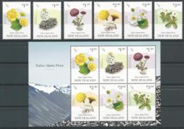 Nouvelle-Zélande 2019 - Fleurs Des Montages (6v+bloc) - Unused Stamps