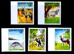 WILD LIFE- MAMMALS- IMPERF PROOF- SET OF 5- MALI- EXTREMELY SCARCE- MNH-PA3-28 - Gorilla's