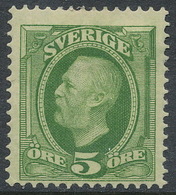 Sweden 1897, Facit # 52 Wm1/e.Oscar II Copperplate Recess, WM Crown . MH(*) - Ongebruikt