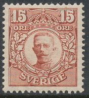 Sweden 1911, Facit # 84a.Gustaf V In Medallion, Without Wm Or Wm KPV . MLH(**) - Ongebruikt