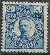 Sweden 1911, Facit # 85b.Gustaf V In Medallion, Without Wm Or Wm KPV . MH(*) - Neufs