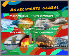 MOZAMBIQUE 2019 MNH Global Warming Erderwärmung Réchauffement Climatique M/S - IMPERFORATED - DH1921 - Protection De L'environnement & Climat