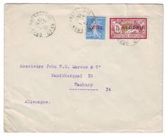 A2 Lettre Algérie Semeuse N°14 + 29 Obl Oran (1926) - Lettres & Documents