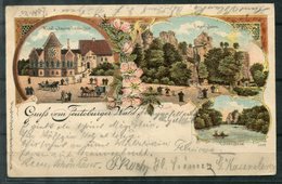 4709 -  Color-Litho-Ansichtskarte "Gruss Vom Teutoburger Wald" 1900 - Bad Meinberg