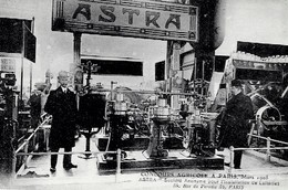 CONCOURS AGRICOLE A PARIS - MARS 1908 - STAND "ASTRA" S.A. POUR L'INSTALLATION DE LAITERIES - Foires