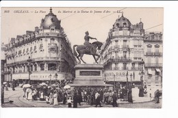 163 - ORLEANS - La Place Du Martroi Et La Statue De Jeanne D'Arc - Orleans