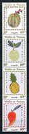 WALLIS FUTUNA 2001 N° 555/558 ** Neuf  MNH Bande Non Pliée Superbe C 8 € Flore Fruits Flora - Unused Stamps