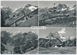 Braunwald 4-Bild Fotokarte - Braunwald