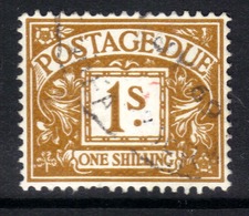 GB 1959 - 63 QE2 1/-d Ochre Postage Due SG D74 No Wmk  ( J86 ) - Tasse