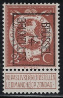 2c N° Preo 50B Brussel 14 Bruxelles - Tipo 1912-14 (Leoni)