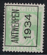 2c N° Preo 275A Antwerpen 1934 - Typografisch 1932-36 (Ceres En Mercurius)