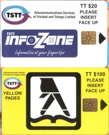 Trinidad & Tobago - T&T-C-03/4, C&W (TSTT), Infozone - Yellow Pages, 20/100 TT$, 1997, Mint Unused - Trinidad En Tobago