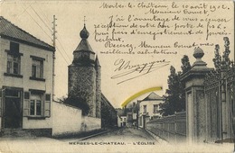 Merbes-Le-Chateau : Eglise  ( Ecrit 1902 Avec Timbre ) - Merbes-le-Château