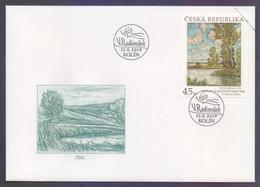 CZECH REPUBLIC 2019 FDC - POPLARS, Works Of ART On Postage Stamp, First Day Cover - FDC
