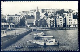 Cpsm Guernsey St Peter Port From The Harbour JM14 - Guernsey