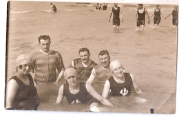 CPA 62 BERCK PLAGE CARTE PHOTO BAIGNEURS ET BAIGNEUSES  RARE BELLE CARTE !! - Berck