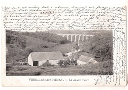 CPA BELGIQUE VIRELLES LEZ CHIMAY LE GRAND PONT RARE BELLE CARTE !! - Chimay