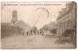 CPA 59 BRAY DUNES VILLAGE PASSAGE A NIVEAU CHEMIN DE FER RARE BELLE CARTE !! - Bray-Dunes