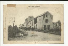 51 . BAZANCOURT .  RUE DE L ESPERANCE . HOMME DE LA COMMUNE . ATTELAGE ET CAMION . - Bazancourt