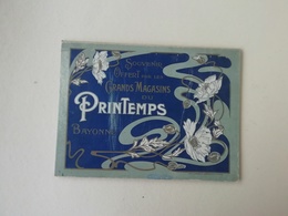 Porte Document, Calendrier Ancien 1914 Souvenir Grands Magasins Du Printemps à Bayonne - Textilos & Vestidos