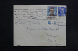 FRANCE - Vignette Villemin Sur Enveloppe De Besançon En 1952 - L 30916 - Brieven En Documenten