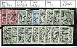 PAYS BAS N° 347a/364 OBL - Used Stamps