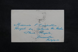 CONGO BELGE - Petite Enveloppe De Leopoldville Pour Bruxelles En 1949 , Affranchissement Au Verso - L 30982 - Storia Postale