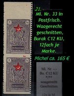 Türkei Rotes Kreuz - Mi. Nr. 33 - Im Paar - Waagerecht Ungezähnt - Selten Bei Dieser Ausgabe -RRR- - Unused Stamps