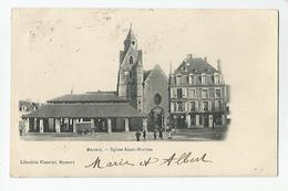 72 Sarthe - église St Nicolas Roulotte Ed Librairie Fleuriel - Mamers