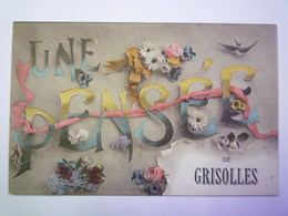 GP 2019 - 1366  GRISOLLES  (Tarn-et-Garonne)  :  Carte Fantaisie  "Un Baiser De Grisolles"    XXX - Grisolles